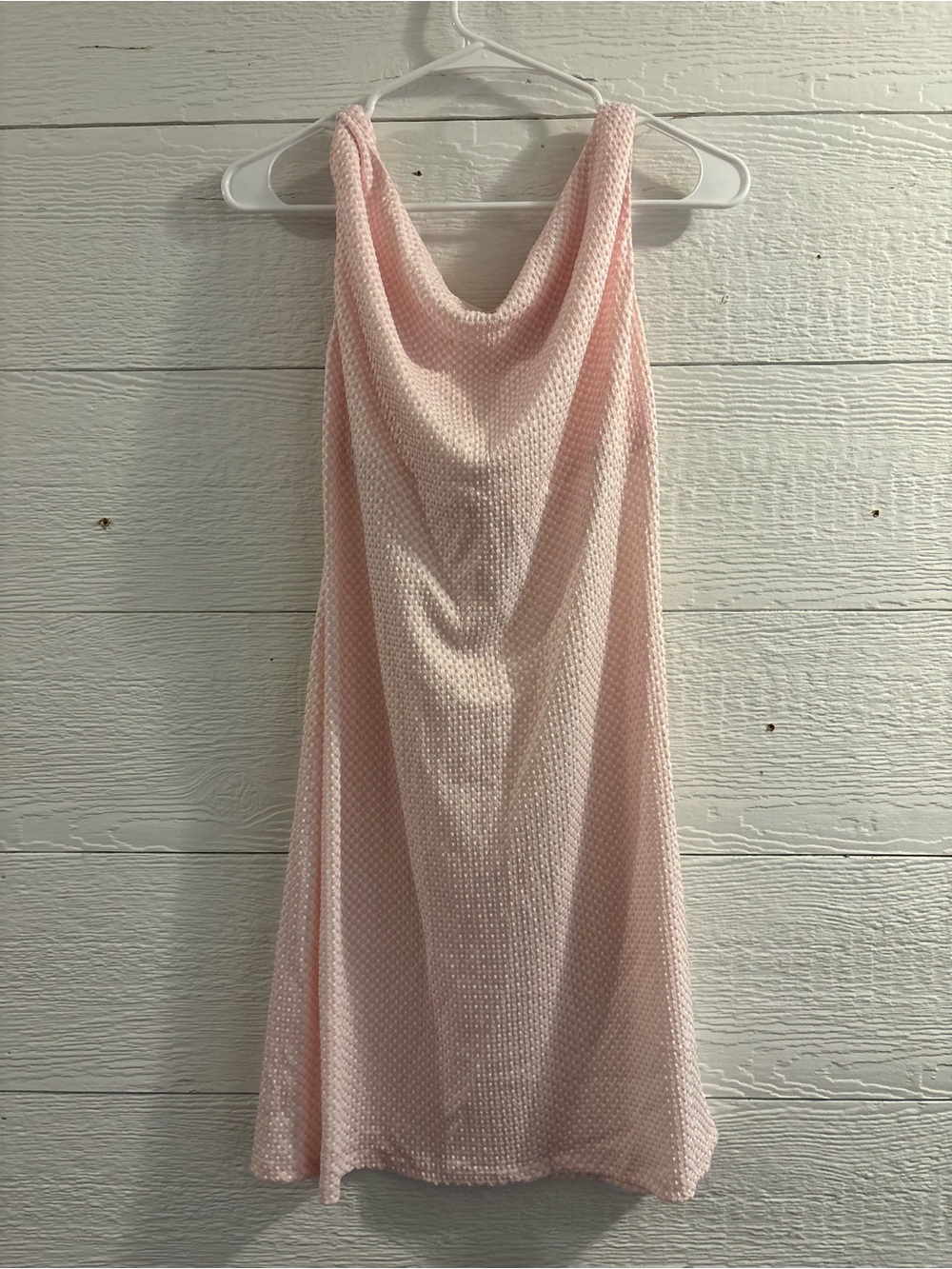 Pink Cowl Neck Dress